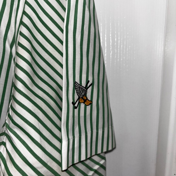 Polo Ralph Lauren classic-fit short-sleeve seersucker shirt in green SZ L - Picture 3 of 7